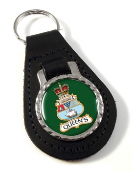 Queens University OTC (British Army) Leather Key Fob