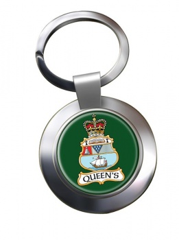 Queens University OTC (British Army) Chrome Key Ring