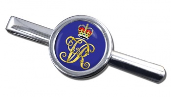 Monogram of Queen Victoria Round Tie Clip
