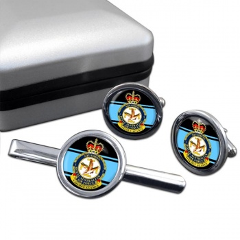 1 Squadron RAAF Round Cufflink and Tie Clip Set