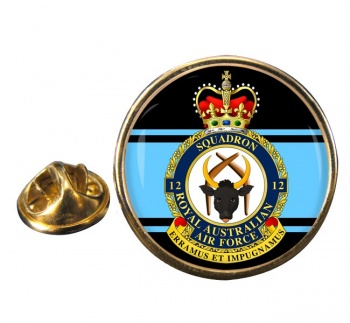 12 Squadron RAAF Round Pin Badge