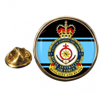 13 Squadron RAAF Round Pin Badge