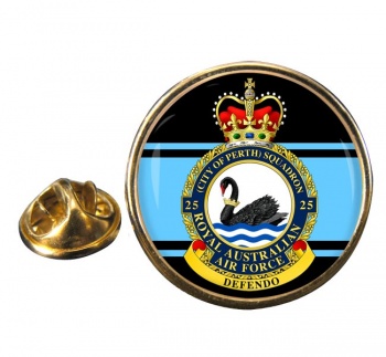 25 Squadron RAAF Round Pin Badge