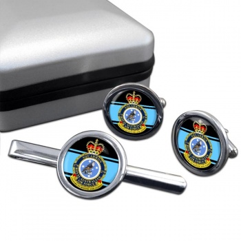 278 Squadron RAAF Round Cufflink and Tie Clip Set