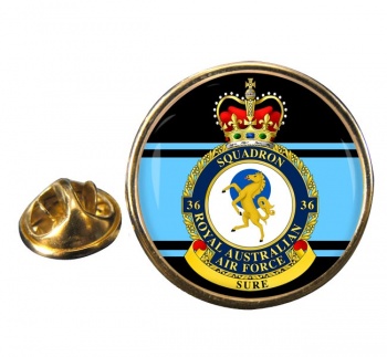 36 Squadron RAAF Round Pin Badge