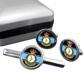 4 Squadron RAAF Round Cufflink and Tie Clip Set