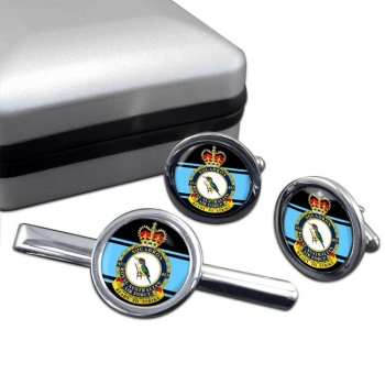 453 Squadron RAAF Round Cufflink and Tie Clip Set