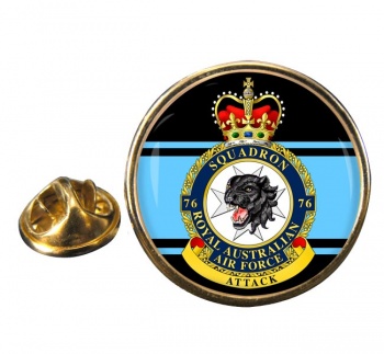 76 Squadron RAAF Round Pin Badge