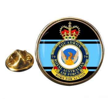 79 Squadron RAAF Round Pin Badge
