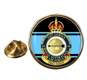 86 Squadron RAAF Round Pin Badge