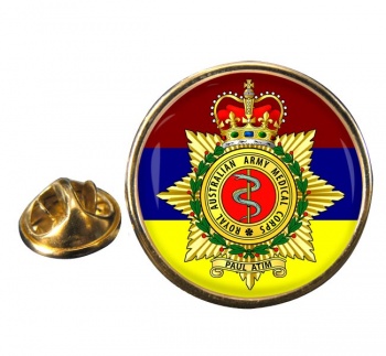 Royal Australian Army Medical Corps (Flash) Round Pin Badge