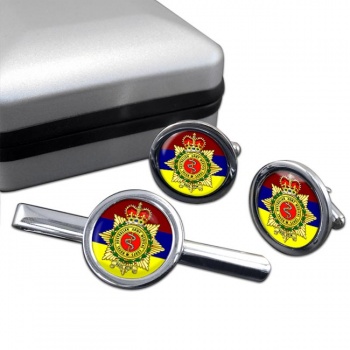 Royal Australian Army Medical Corps (Flash) Round Cufflink and Tie Clip Set
