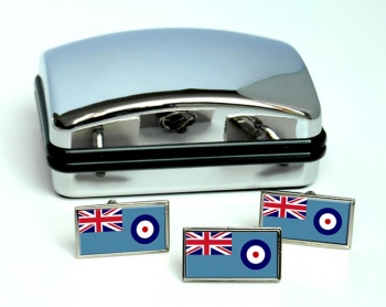 Royal Air Force Rectangle Cufflink and Tie Pin Set