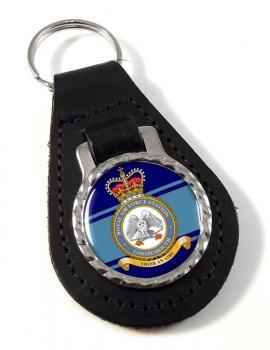 RAF Station Lossiemouth Leather Key Fob