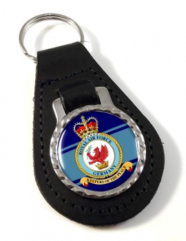 Royal Air Force Germany Leather Key Fob