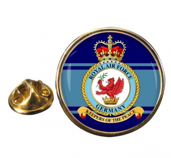 Royal Air Force Germany Round Pin Badge