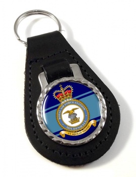RAF Station Mildenhall Leather Key Fob