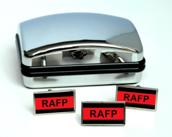Royal Air Force Police (RAF) Rectangle Cufflink and Tie Pin Set