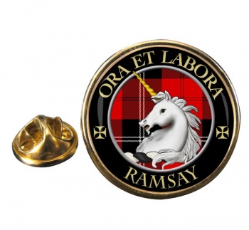 Ramsay Scottish Clan Round Pin Badge