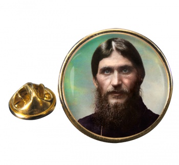 Grigori Rasputin Round Pin Badge