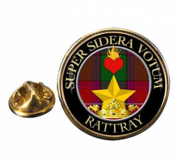 Rattray Scottish Clan Round Pin Badge