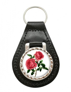 Roses Leather Key Fob