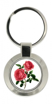 Roses Chrome Key Ring
