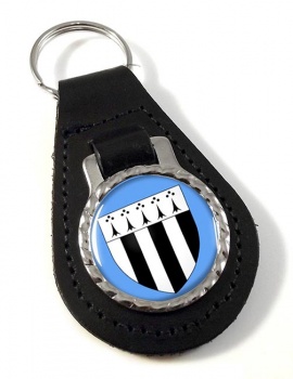 Rennes (France) Leather Key Fob