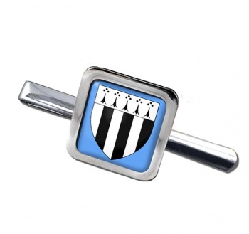 Rennes (France) Square Tie Clip