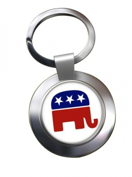 Republican Chrome Key Ring