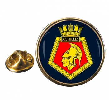 RFA Achilles (Royal Navy) Round Pin Badge