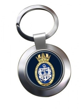 RFA Badge (Royal Navy) Chrome Key Ring
