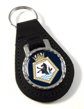 RFA Black Rover (Royal Navy) Leather Key Fob