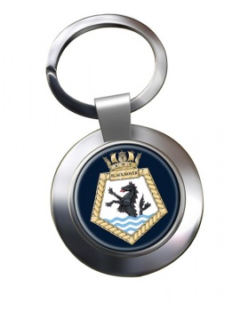 RFA Black Rover (Royal Navy) Chrome Key Ring