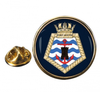 RFA Fort Austin (Royal Navy) Round Pin Badge
