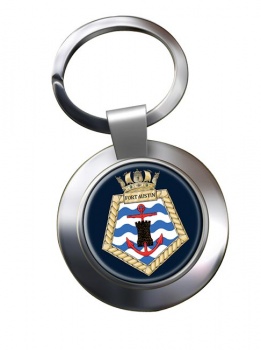 RFA Fort Austin (Royal Navy) Chrome Key Ring