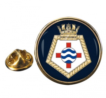 RFA Fort George (Royal Navy) Round Pin Badge