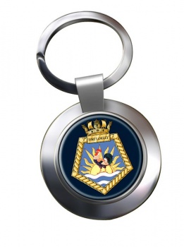 RFA Fort Langley (Royal Navy) Chrome Key Ring