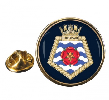 RFA Fort Rosalie (Royal Navy) Round Pin Badge