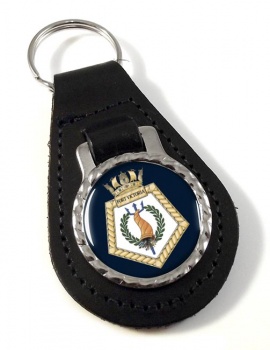 RFA Fort Victoria (Royal Navy) Leather Key Fob