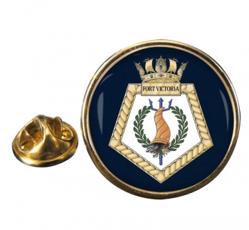 RFA Fort Victoria (Royal Navy) Round Pin Badge