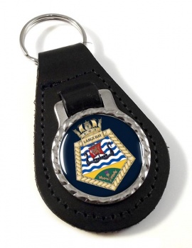 RFA Largs Bay (Royal Navy) Leather Key Fob