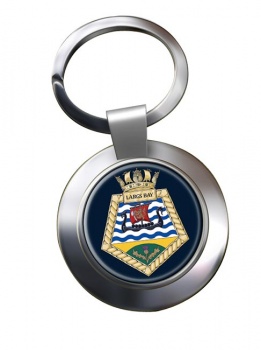 RFA Largs Bay (Royal Navy) Chrome Key Ring