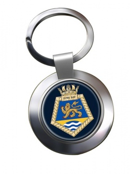RFA Lyme Bay (Royal Navy) Chrome Key Ring