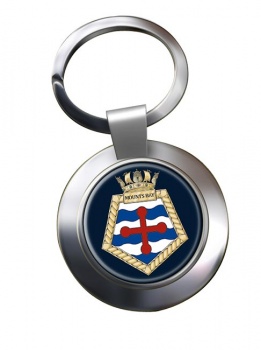 RFA Mounts Bay (Royal Navy) Chrome Key Ring