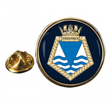 RFA Tideforce (Royal Navy) Round Pin Badge