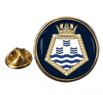 RFA Tiderace (Royal Navy) Round Pin Badge