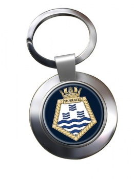 RFA Tiderace (Royal Navy) Chrome Key Ring