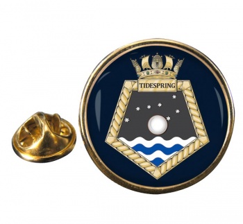 RFA Tidespring (Royal Navy) Round Pin Badge