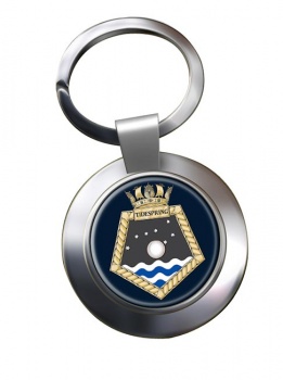 RFA Tidespring (Royal Navy) Chrome Key Ring